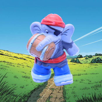 Benjamin Blümchen Pirat Figur (1997) | hör+lies | hoppla-stuff.de